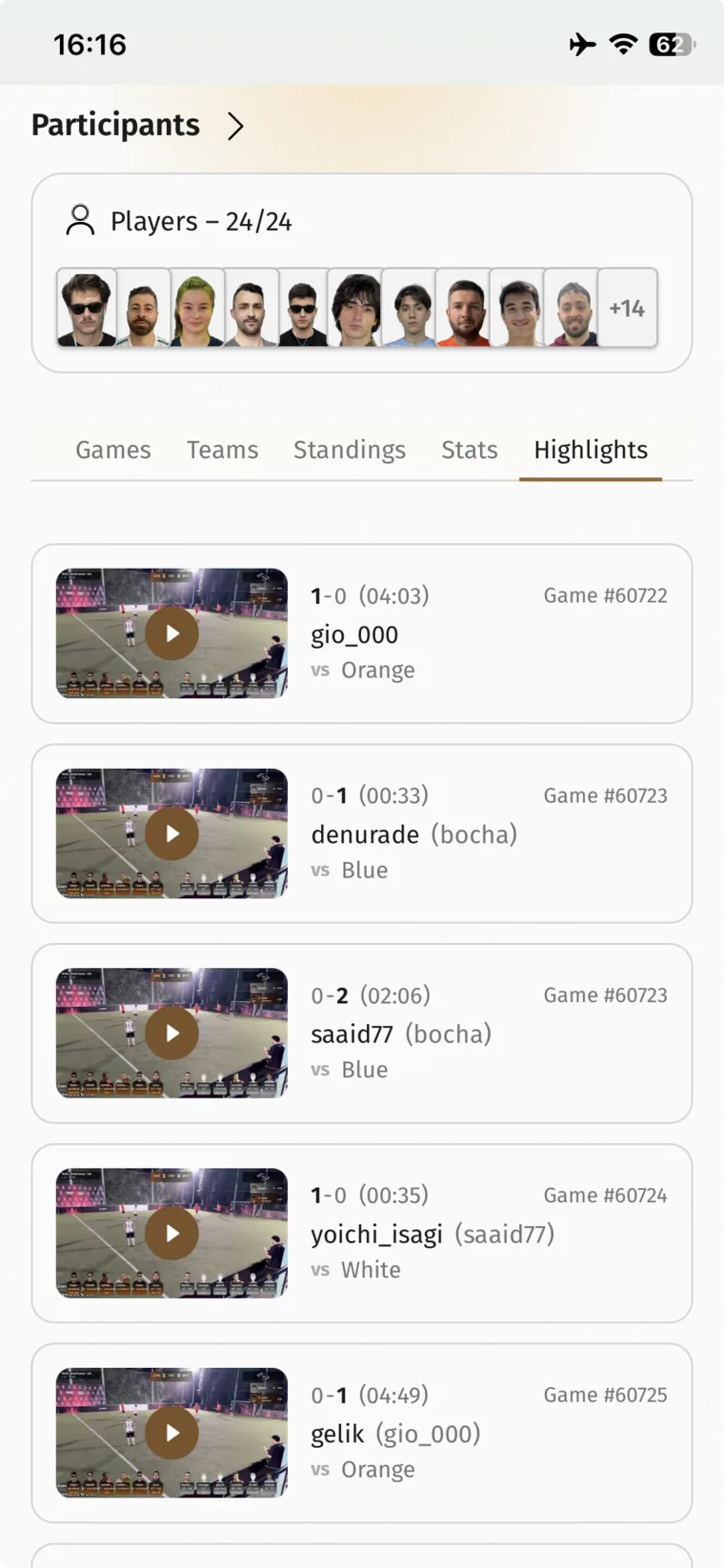 Video archive: goals and highlights from every match